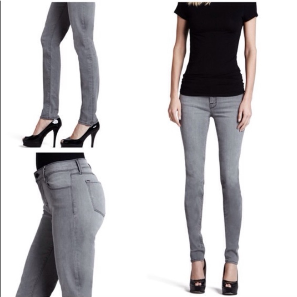 J Brand Charcoal Gray Skinny “Borderline# Jeans Sz 28